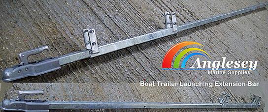 boat trailer launching extension