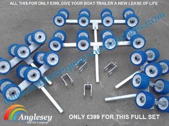 boat trailer rollers full conversion kit