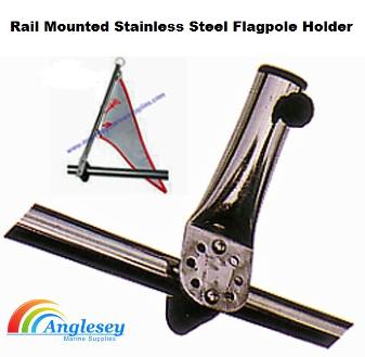 stainless steel boat flag pole holder