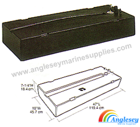 Tempo Fixed Boat Fuel Tank 23 Gallon