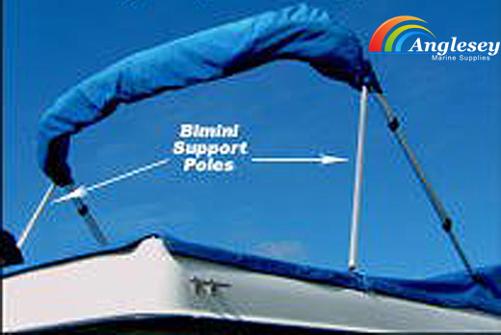 bimini boat sun cover support poles