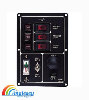 Boat Switch Panel With Battery Tester And Horn 