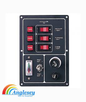 Boat Switch Panel With Lighter And Battery Testing