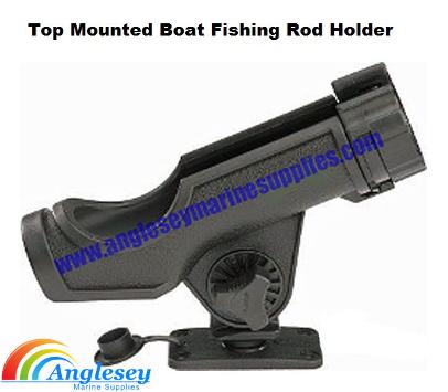 boat fishing rod holder top mounted