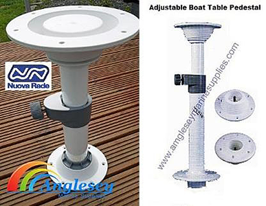 boat table pedestal removable