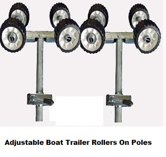 boat trailer rollers adjustable