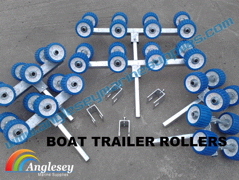 boat trailer rollers full set