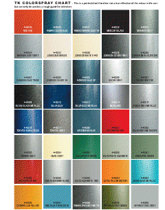 tk line outboard spray paint colour chart