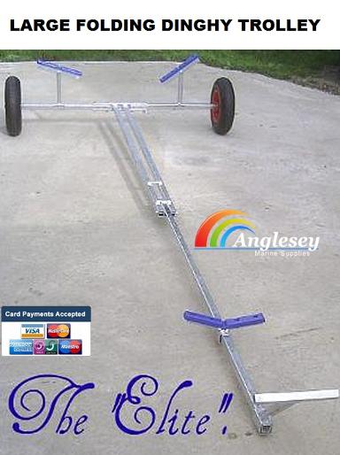 dinghy launching trolley large