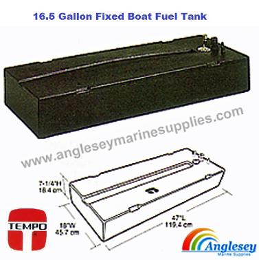 Fixed Boat Fuel Tank 16 Gallon