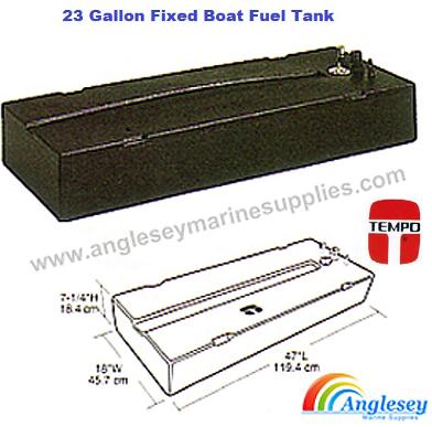 Fixed Boat Fuel Tank 23 Gallon