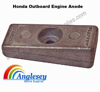 honda outboard engine drive leg anode