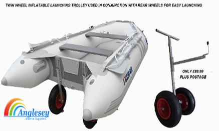 launching trolley for inflatable boat