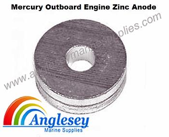 mercury outboard engine zinc anode round