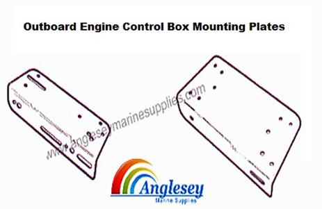 outboard engine control box mounting plate