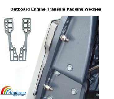 outboard engine transom wedges packers