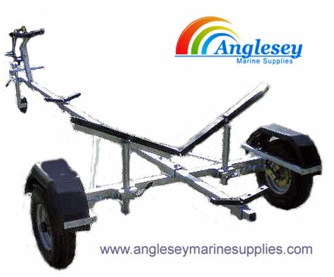 small boat trailer rib inflatable dinghy
