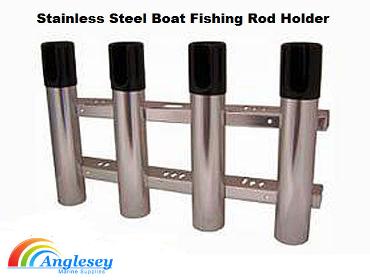stainless steel four rod boat fishing rod holder